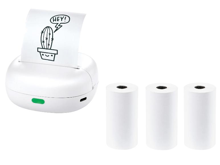 Mini printer met 3 rollen printpapier