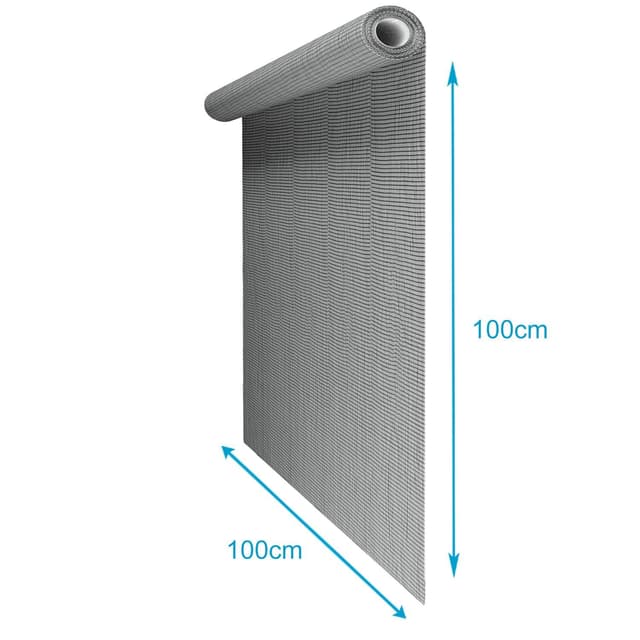 Fluenet Insektnet Vinduesdør Glasfiber 100 cm (grå)