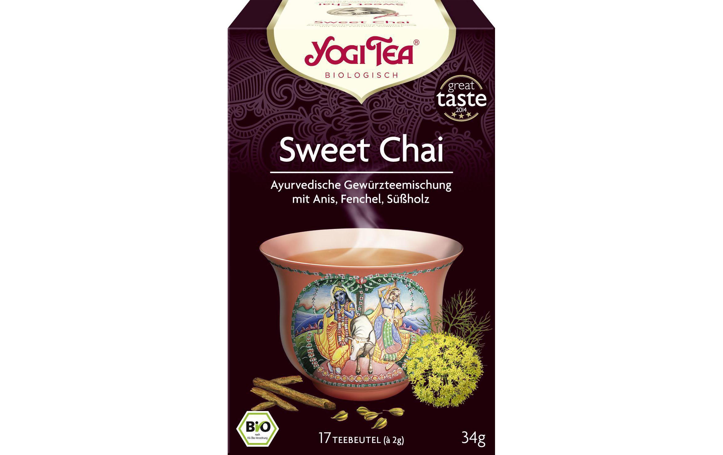 Teebeutel Bio Gewürztee Sweet Chai Pack 17 x 2 gGewürzteemischung