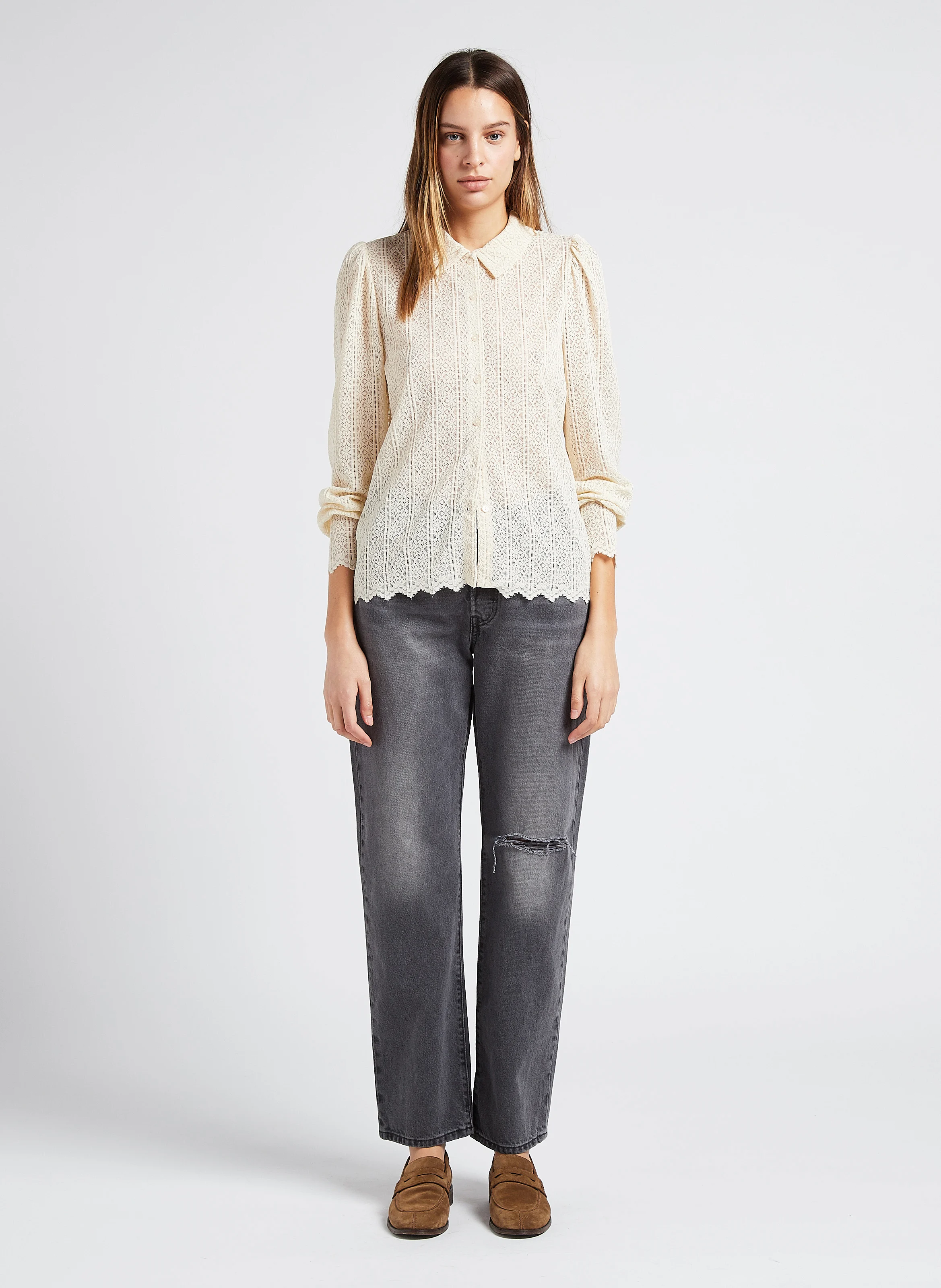 501 90S - Jean coupe ample taille mi-haute| Noir