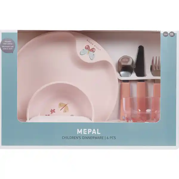 Kindergeschirrset Mio Flowers & Butterflies 6-teilig