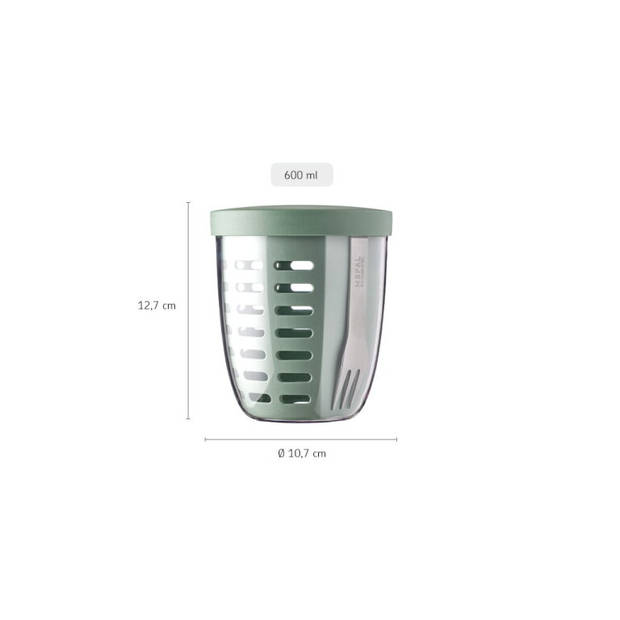 Mepal fruit & veggie pot Ellipse nordic green