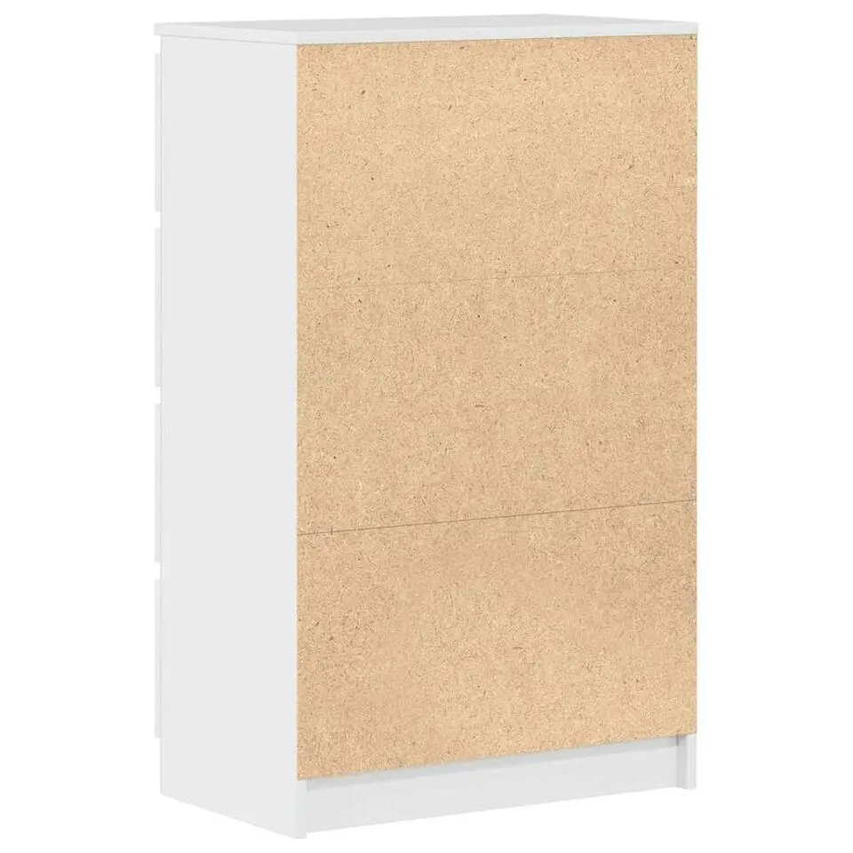 vidaXL - Dressoir - Wit - Bewerkt hout