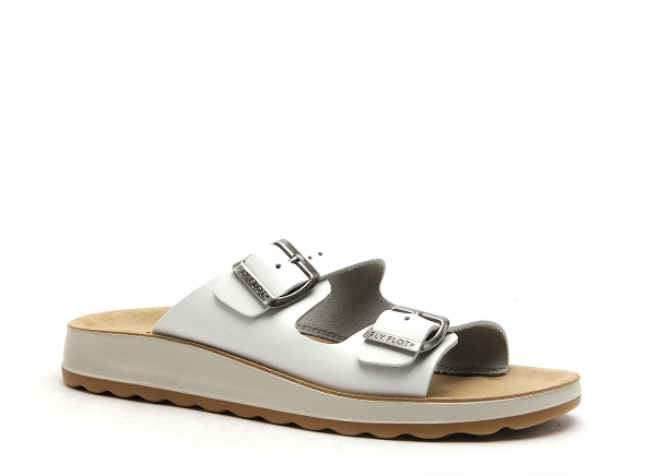 Flyflot mules et sabots plats femme frein 29698 blanc
