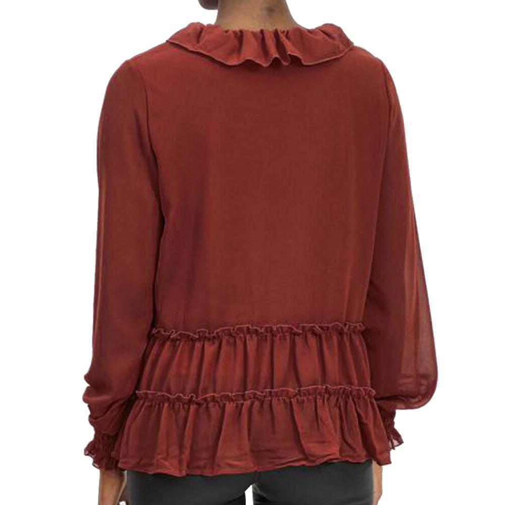 Vila Blouse Terracotta Femme Vila VILISANN