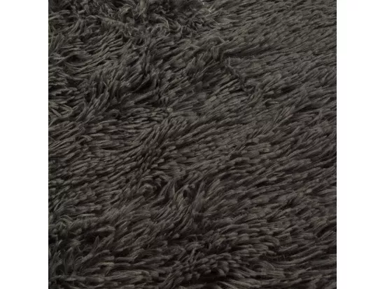 Coussin en fausse fourrure pour animaux - Gris anthracite - L 77 x 50 cm