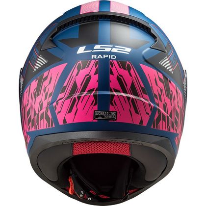 Casque LS2 FF353 - RAPID - XTREET - Bleu / Rose