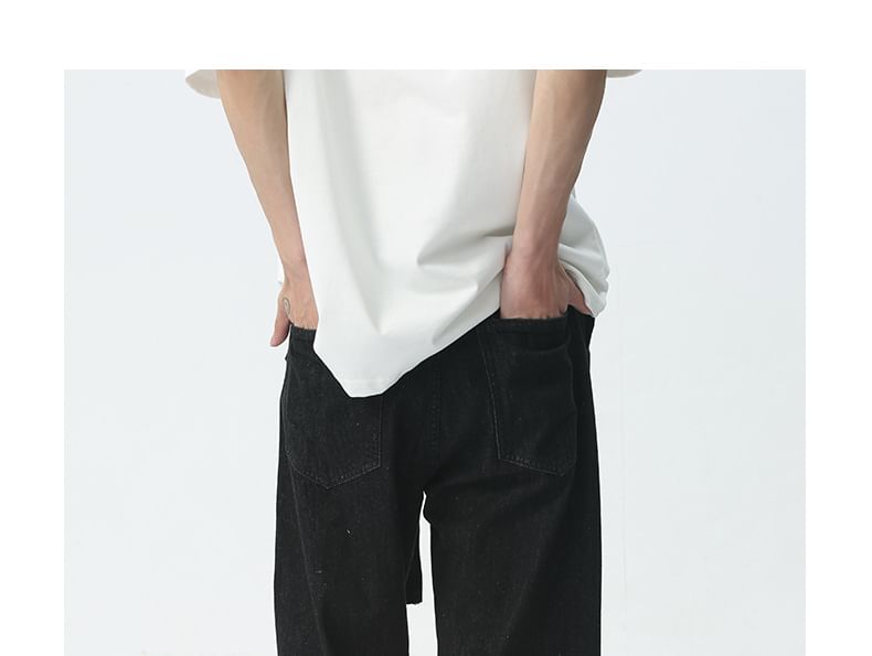 FAERIS - Mid Rise Wide Leg Jeans