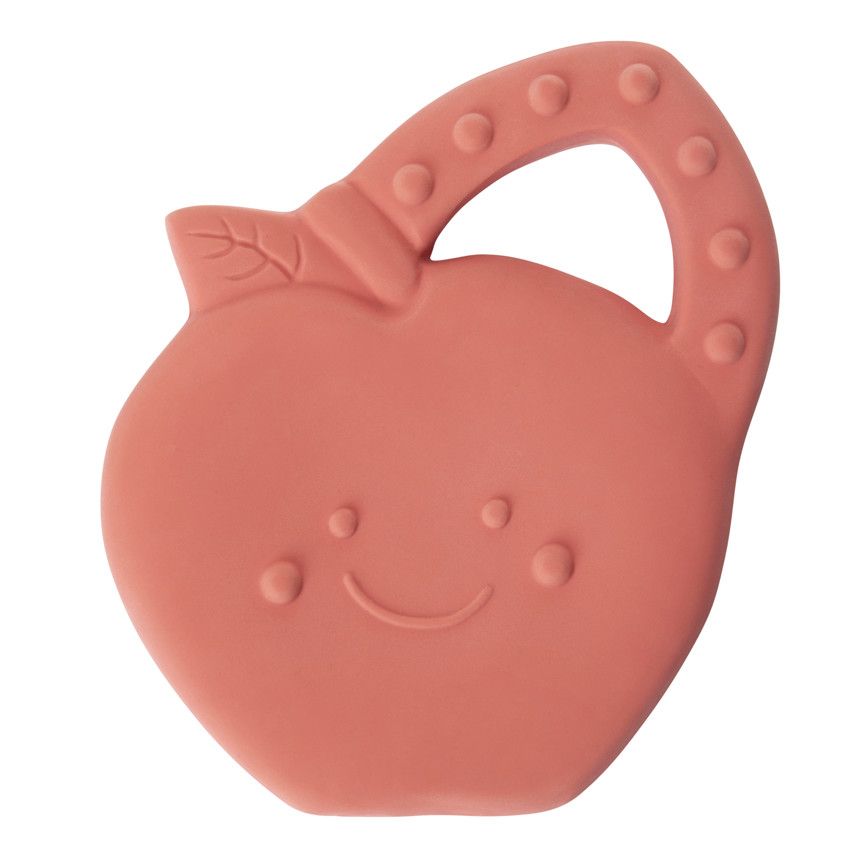 Anneau de dentition en caoutchouc Apple - Ecru