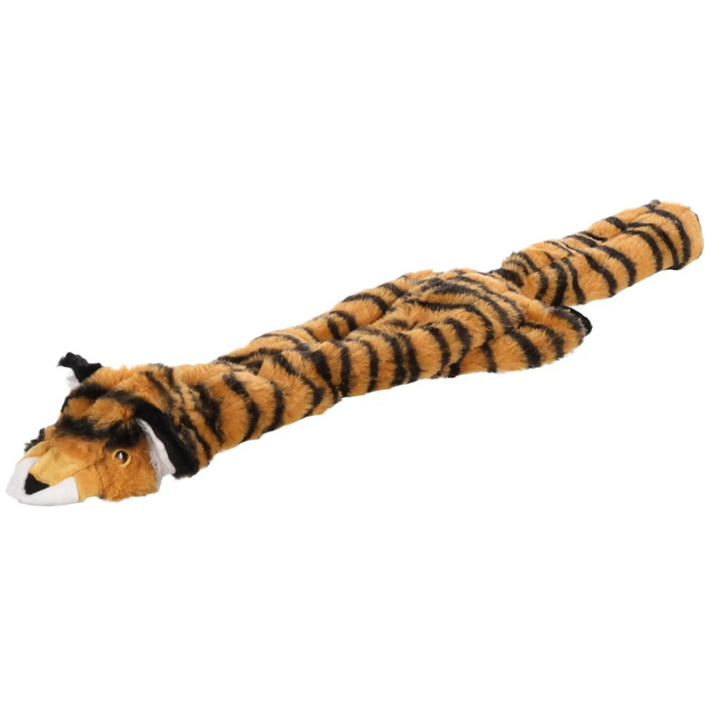 Jouet tigre orange 56 cm pour chien