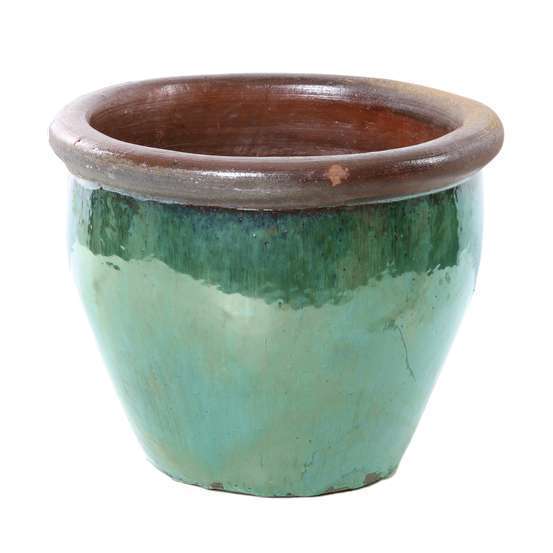Pot Mésange vert D.32x25cm
