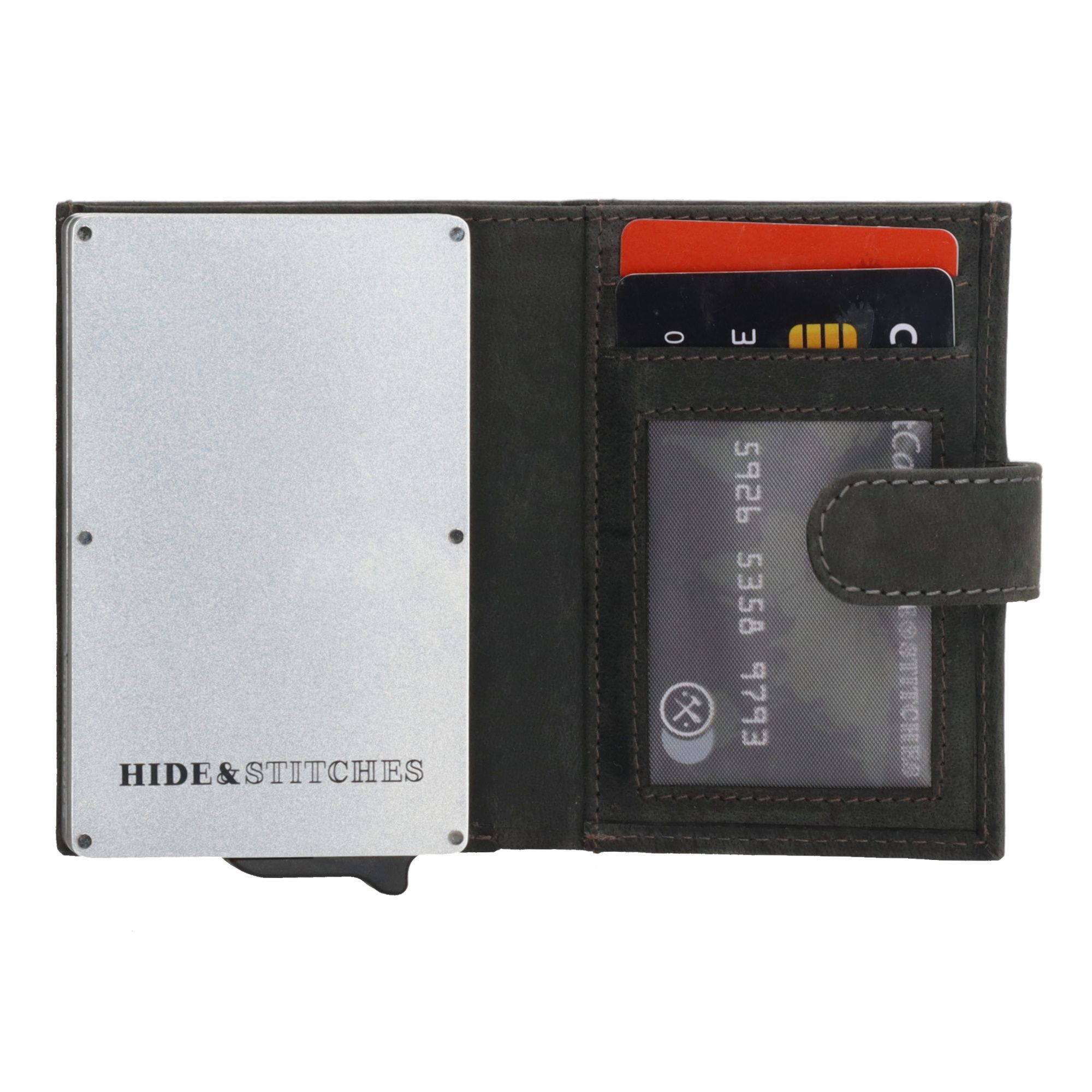 Hide & Stitches Idaho Safety Wallet Zwart