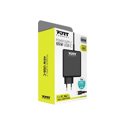 PORT Connect - Chargeur secteur universel - USB-C - 65 Watt