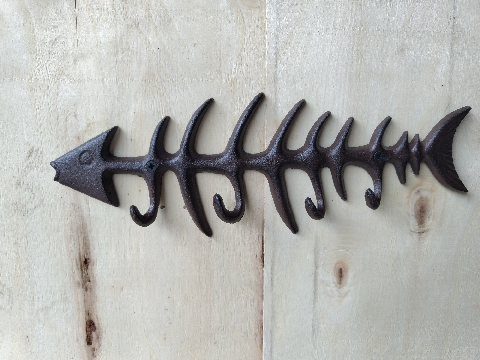 Wandhaken 'Fish Bone', B 32,5 cm, H 10,5 cm, T 2,5 cm von fischer's lagerhaus