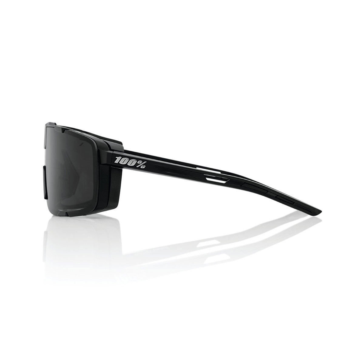 100% Eastcraft Sport Zonnebril Mat Zwart met Smoke Lens