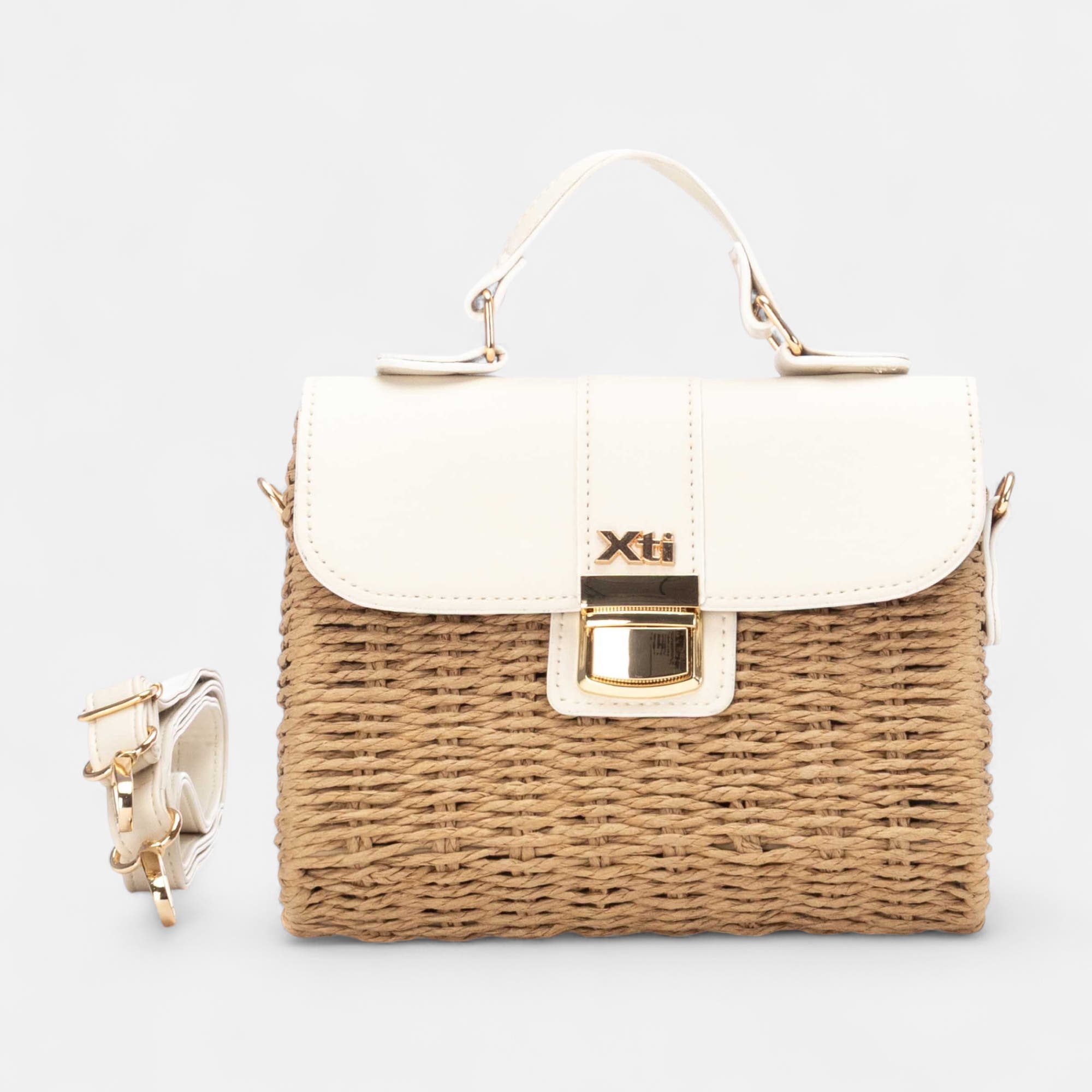 Sac bandoulière beige