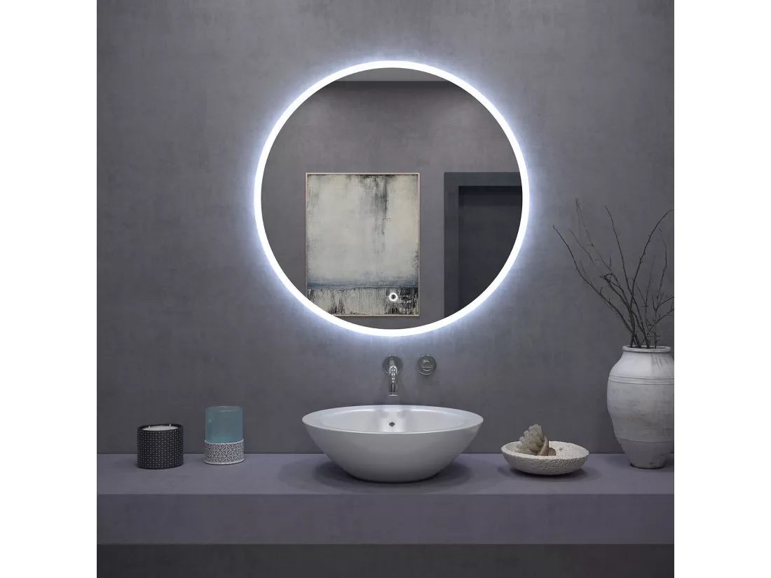 MIROIR LED REA 80CM FFJ80 CHROME