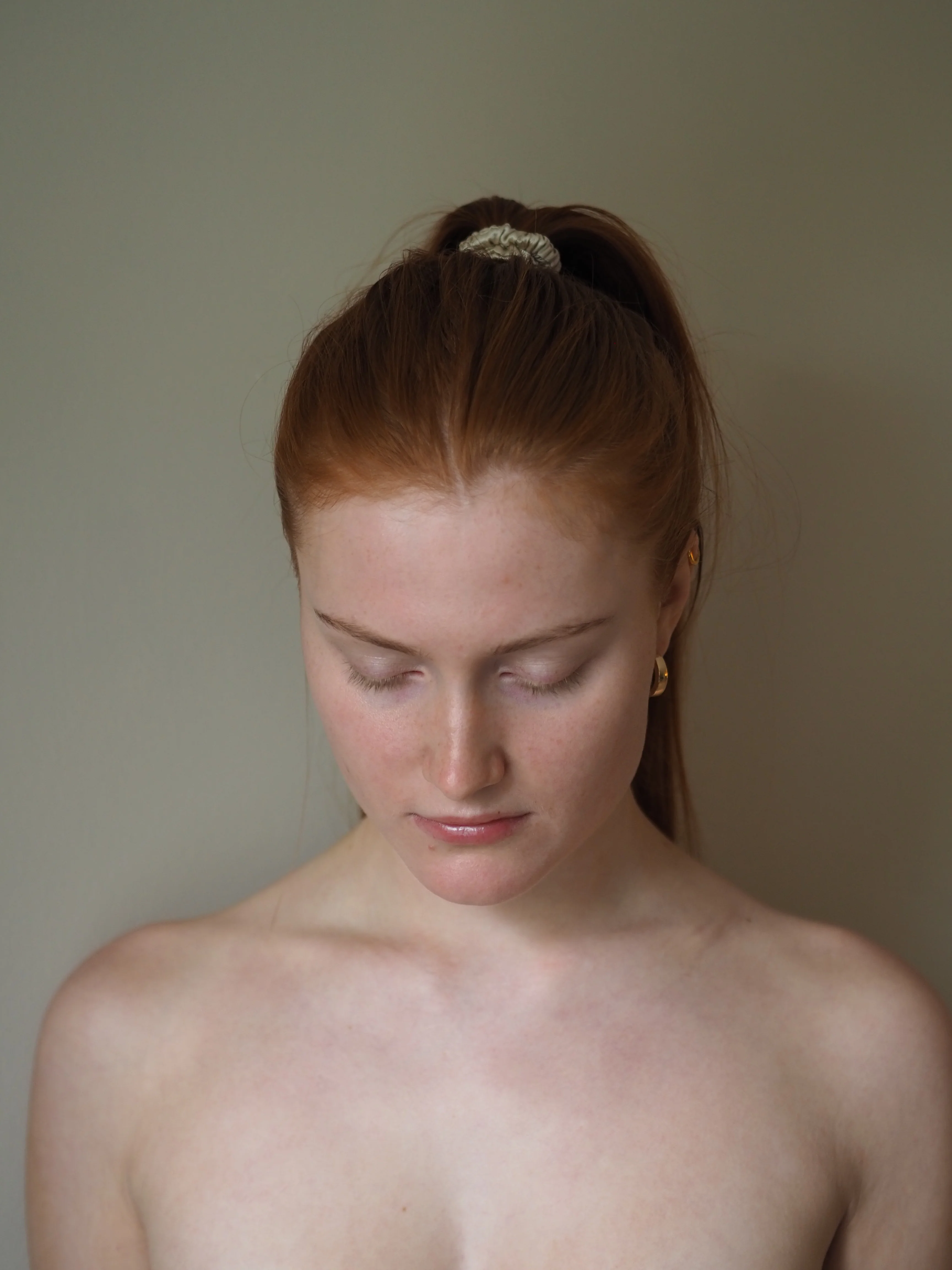 Mellow Mind  Silke scrunchie - beige