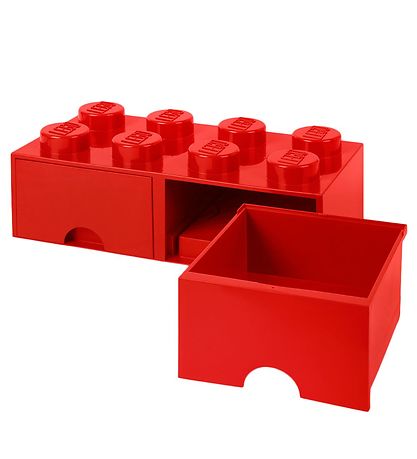 LEGO? Storage Opbevaringsskuffe - 8 Knopper - 50x25x18 - R?d