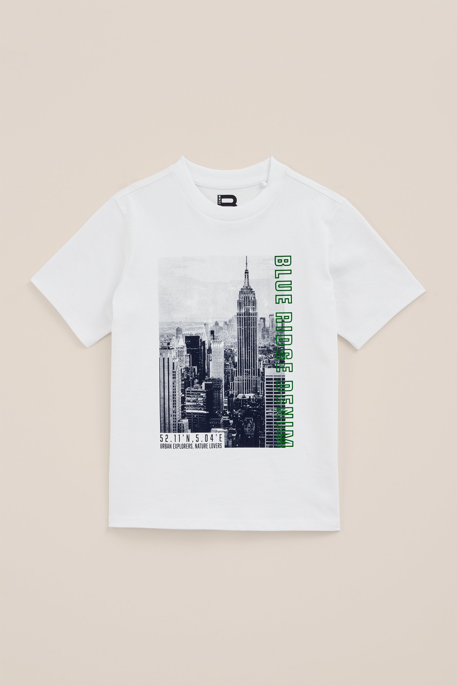 Jongens T-shirt met opdruk WE Fashion Wit