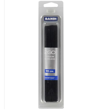 2GO Snøreb?nd - 90 cm - Sort