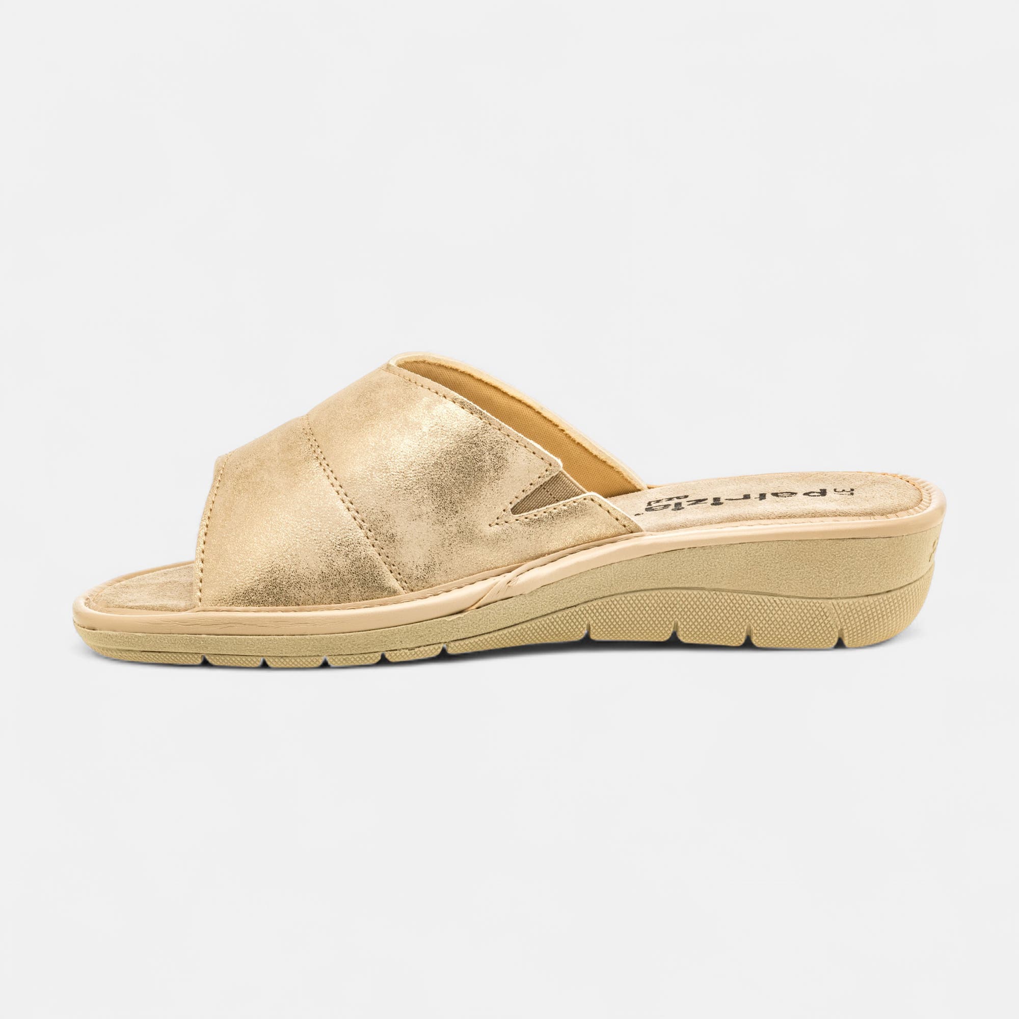 Pantoufles mules Femme or