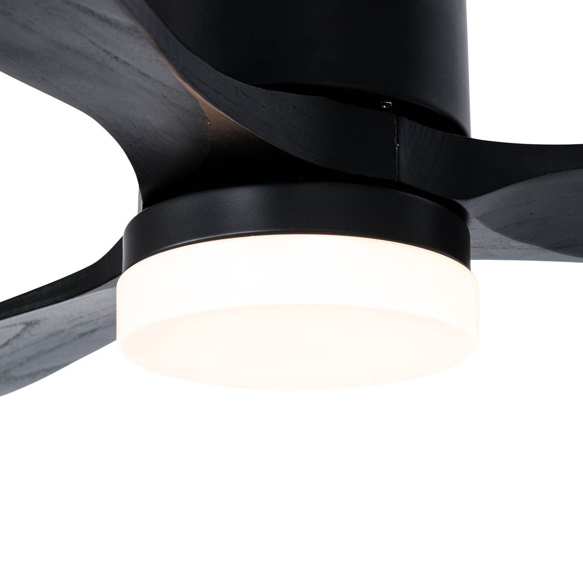 Plafondventilator zwart 132cm incl. LED dimbaar met afstandsbediening - Sofia