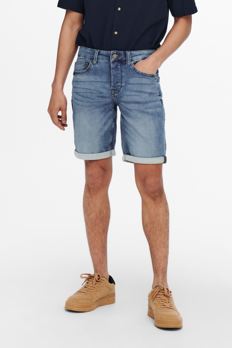 Only & Sons blauwe heren korte broek