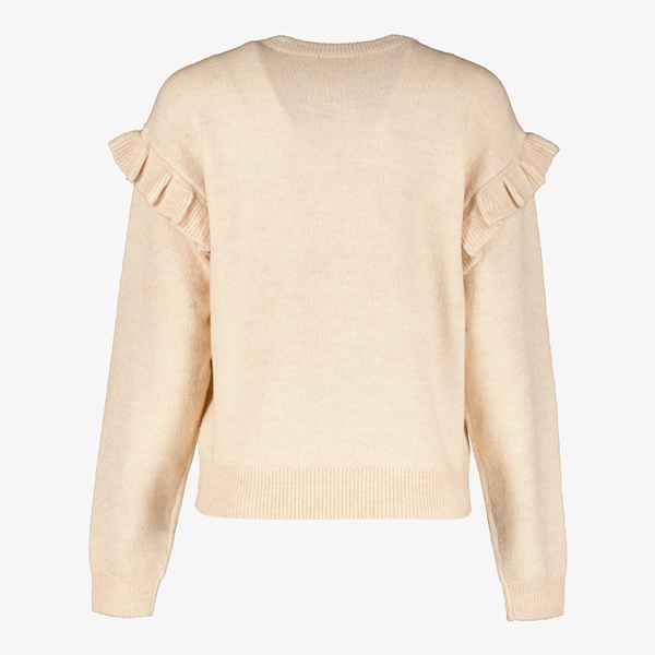 TwoDay dames trui met ruches beige
