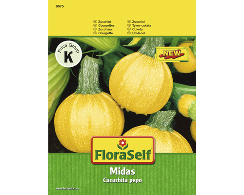 Courgette 'Midas' FloraSelf F1 Hybride Groentezaden