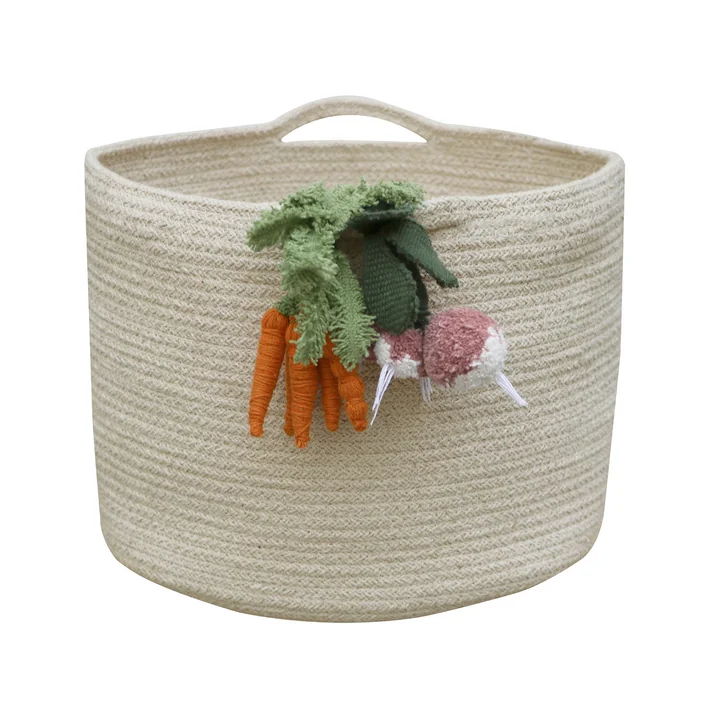 Lorena Canals - Aufbewahrungskorb, Veggies, natur / orange