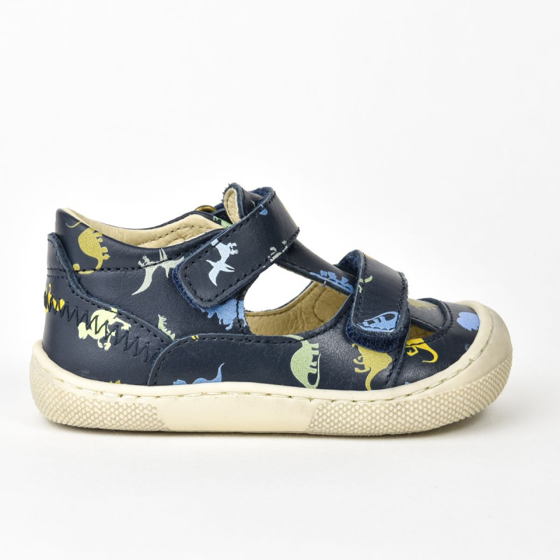Naturino Naturino Barefoot Irtys Sandales Print Dinosaures Navy