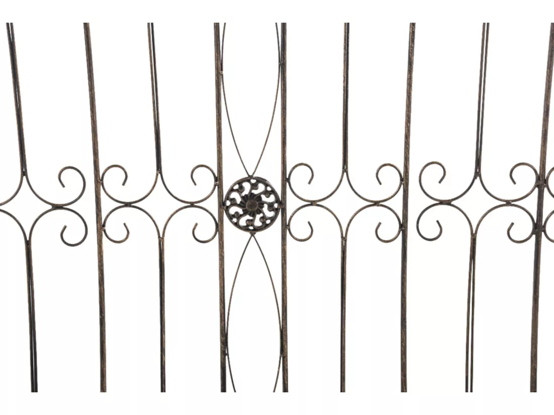 Lot de 4 Clôture de jardin - Métal & Métal - Bronze - Mangold