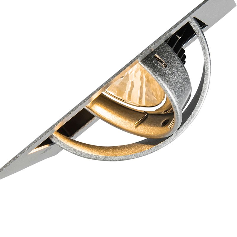 Inbouwspot staal G53 111mm verstelbaar - Oneon