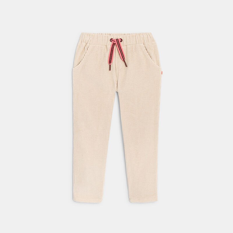 Pantalon bébé fille velours côtelé Catimini Blanc