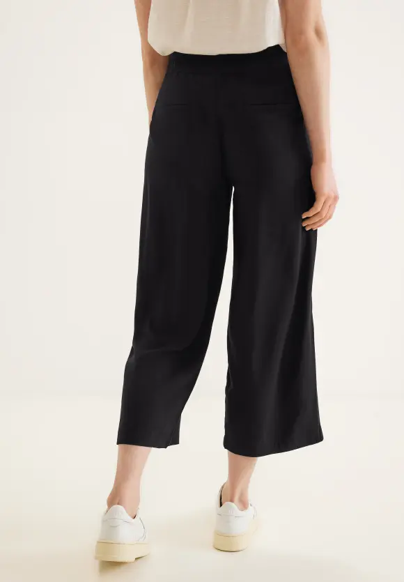Viskose Loose Fit Hose - Black