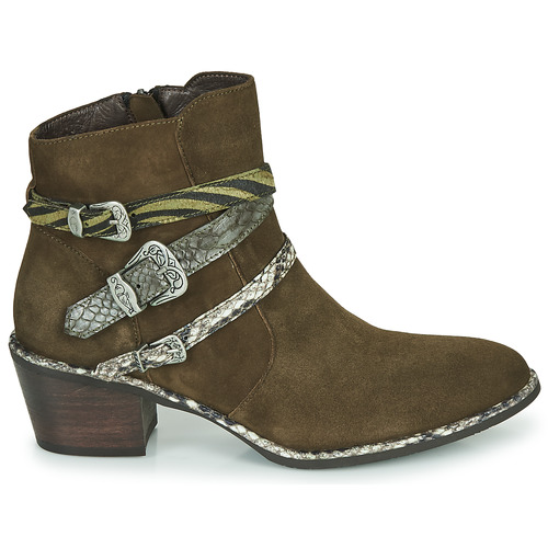 Regard - NAPOLI V3 VELOURS MILITARE - Kaki