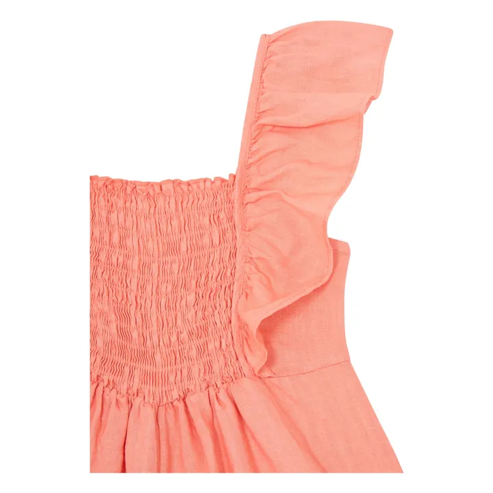 Zhoe & Tobiah Combishort en Lin | Saumon