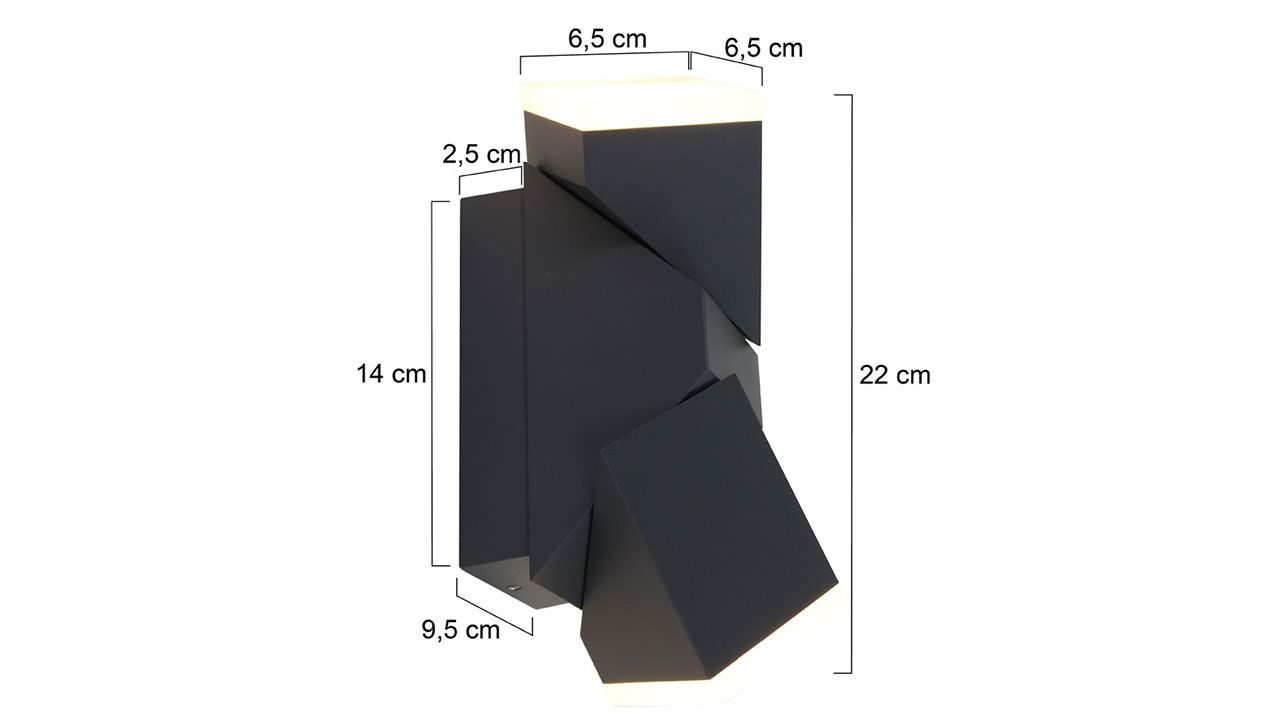 Wandlamp Jack 1507ZW Jack B9 x D6.5 cm