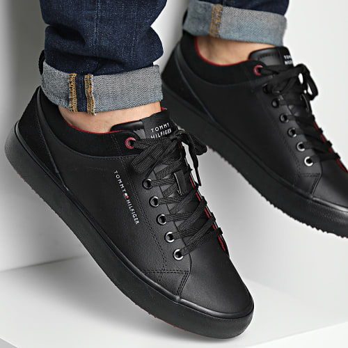 Baskets Vulcan Cleat Low Leather Mix 4884 Black