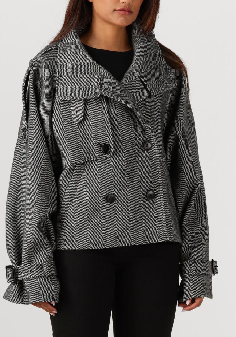 grijze gestuz mantel gzavic short jacket