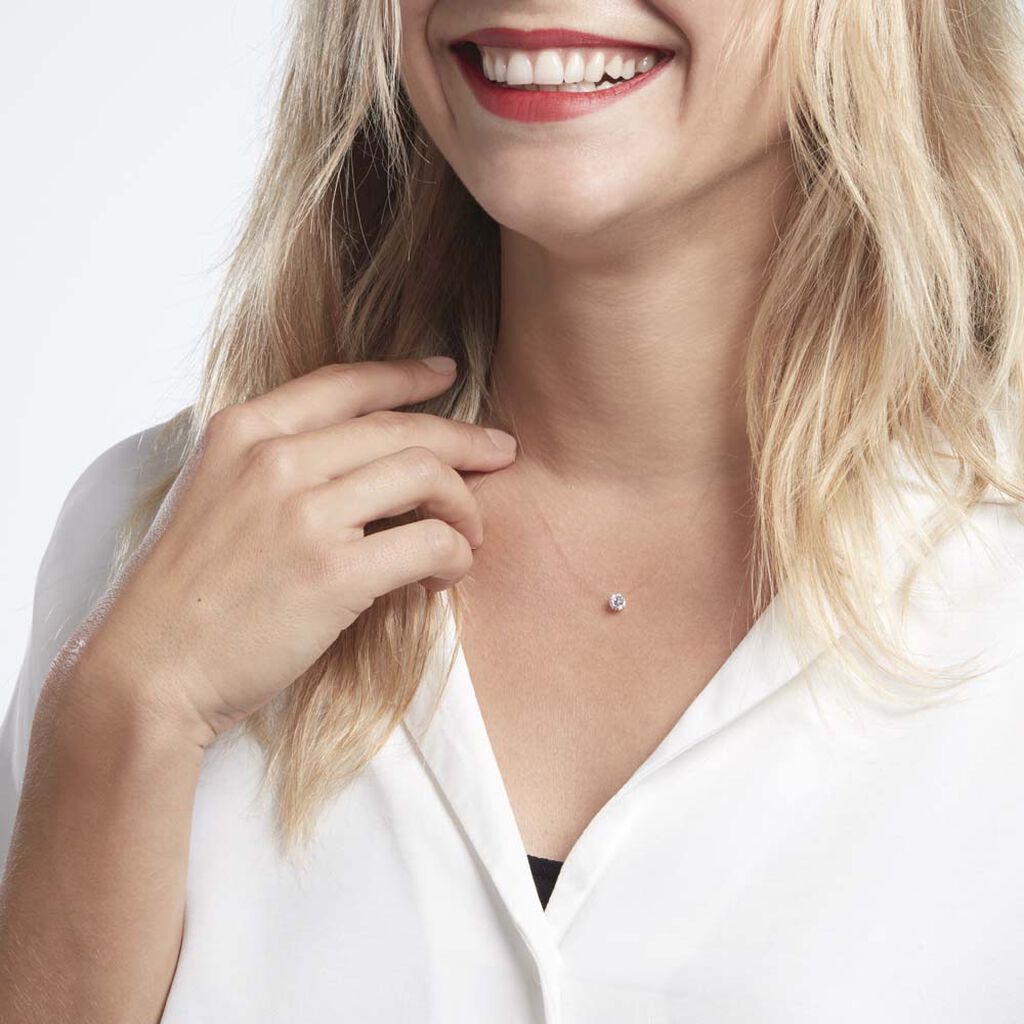 Collier Or Jaune Maiorga Oxyde De Zirconium