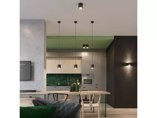 Sollux ORBIS 1 Applique Murale Light Up Down Noir, G9
