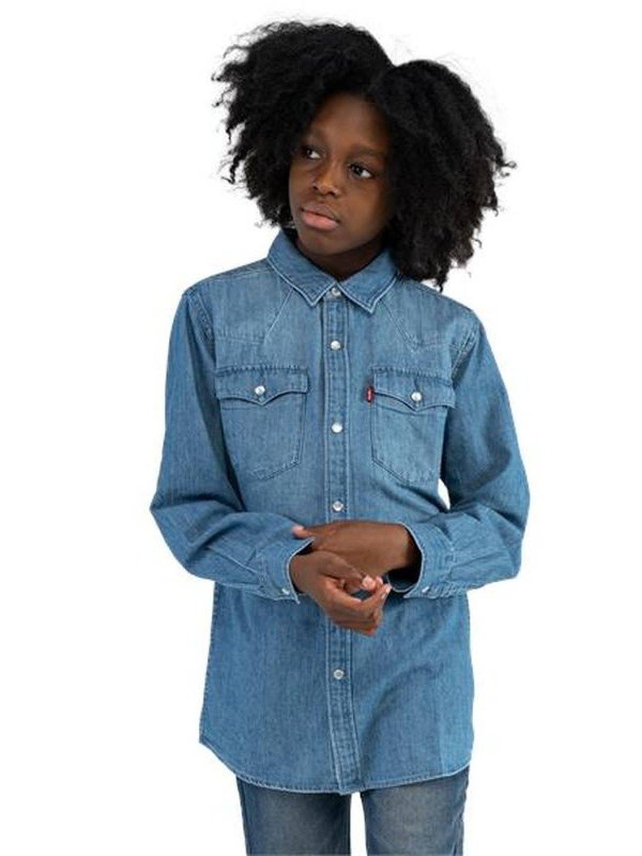 Camisa Levi's® Western Barstow azul turquesa