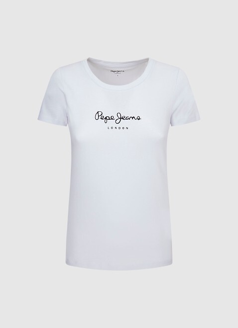 PEPE JEANS<br>Camiseta de manga curta com logo na frente