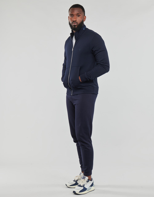 Guess - AL HIGH NECK FULLZIP SWEATSHIRT - Marine