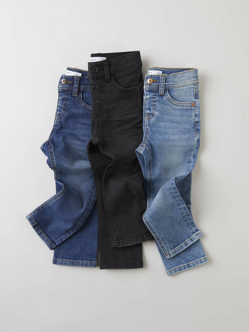 NAME IT slim fit jeans NMMSILAS medium blue denim