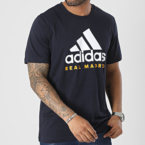 Tee Shirt DNA HY0613 Real Madrid Bleu Marine