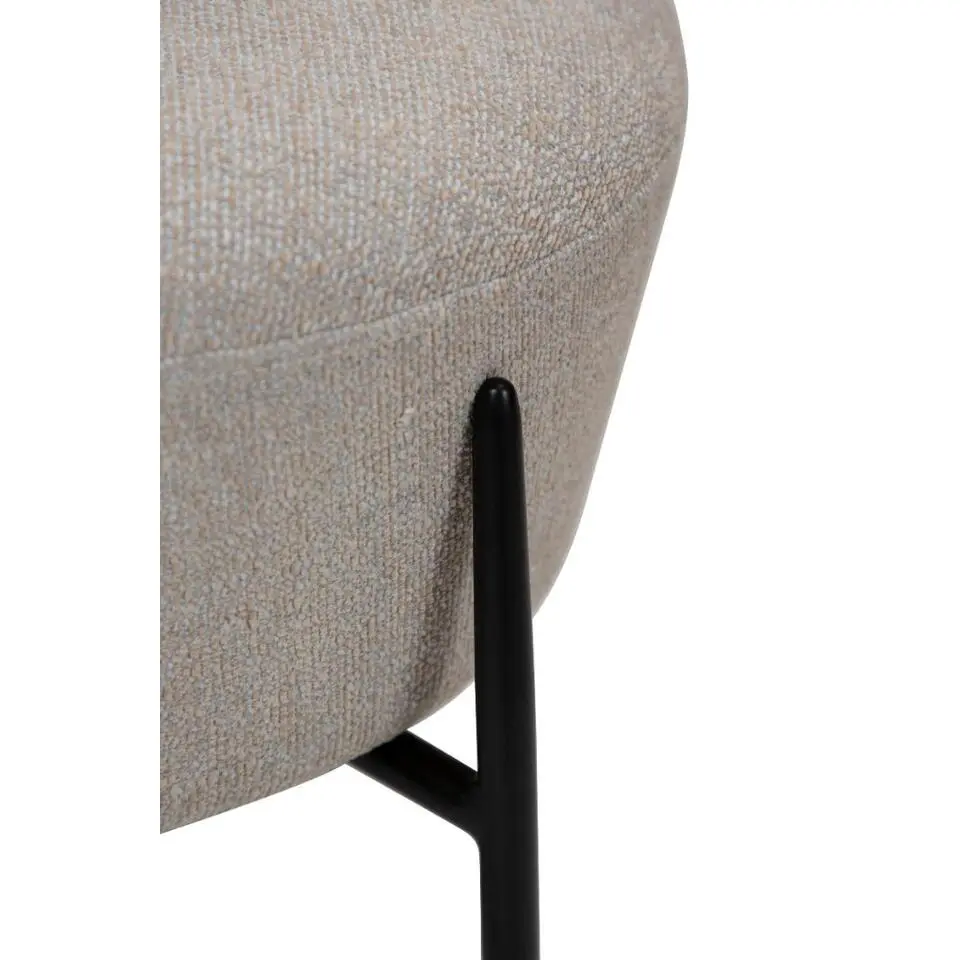 Hioshop Orbit Dan-Form poef bouclé lichtgrijs