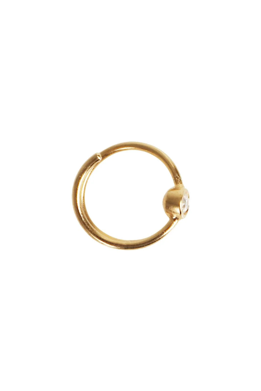 Stine A Big Dot Curl Earring Left Goldenen